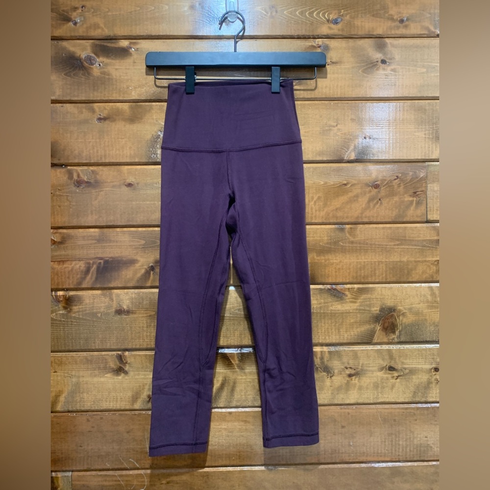 Lululemon Black Currant Align Crop *21"